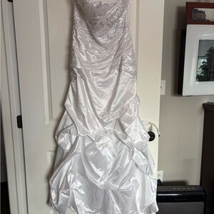 Blu Sage White Strapless wedding Gown